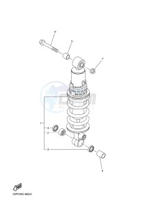 FZ8-S FZ8 FAZER 800 (42PA 42PE) drawing REAR SUSPENSION