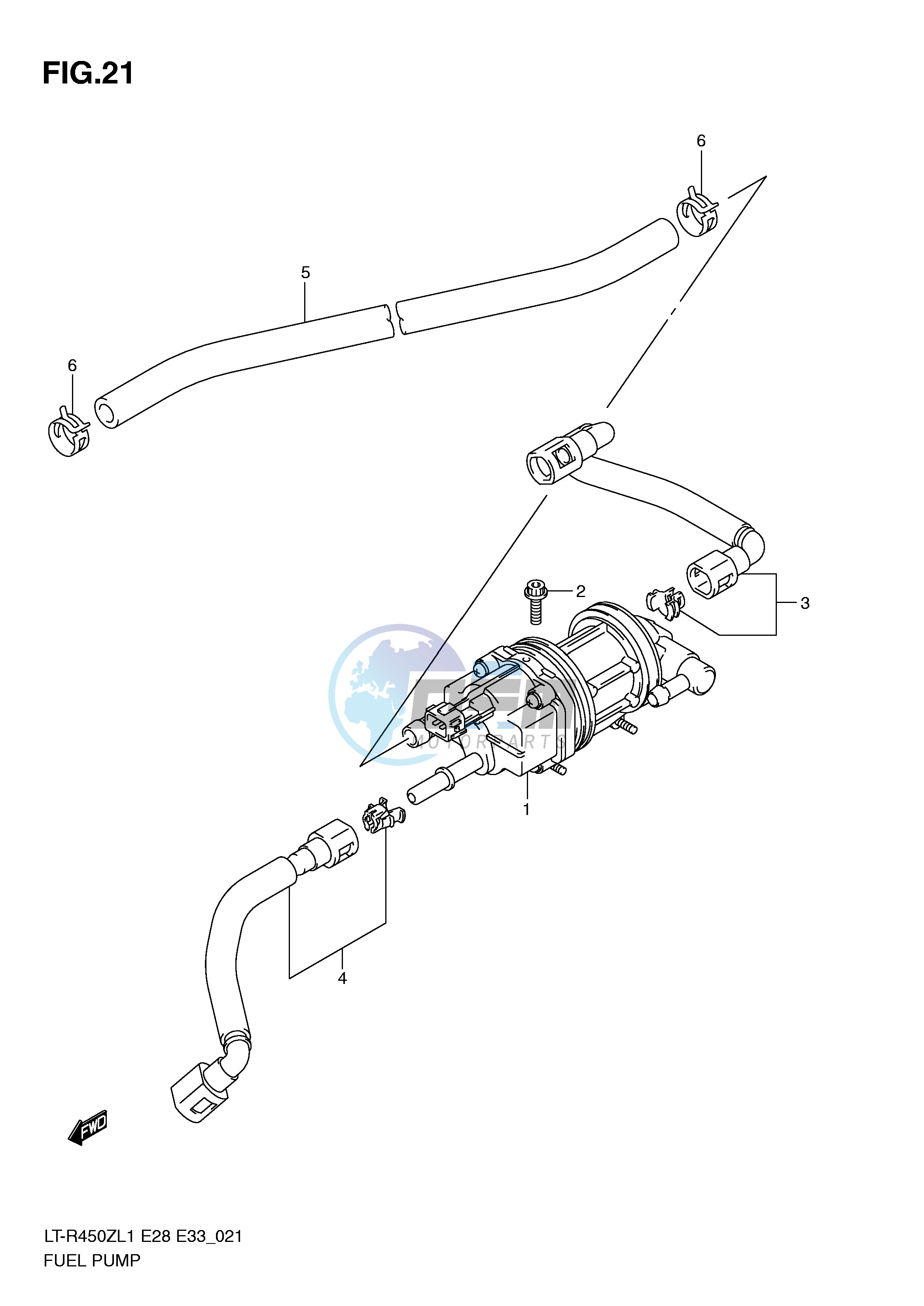 FUEL PUMP (LT-R450ZL1 E33)