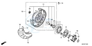 VT750CA9 Australia - (U / ST) drawing REAR WHEEL