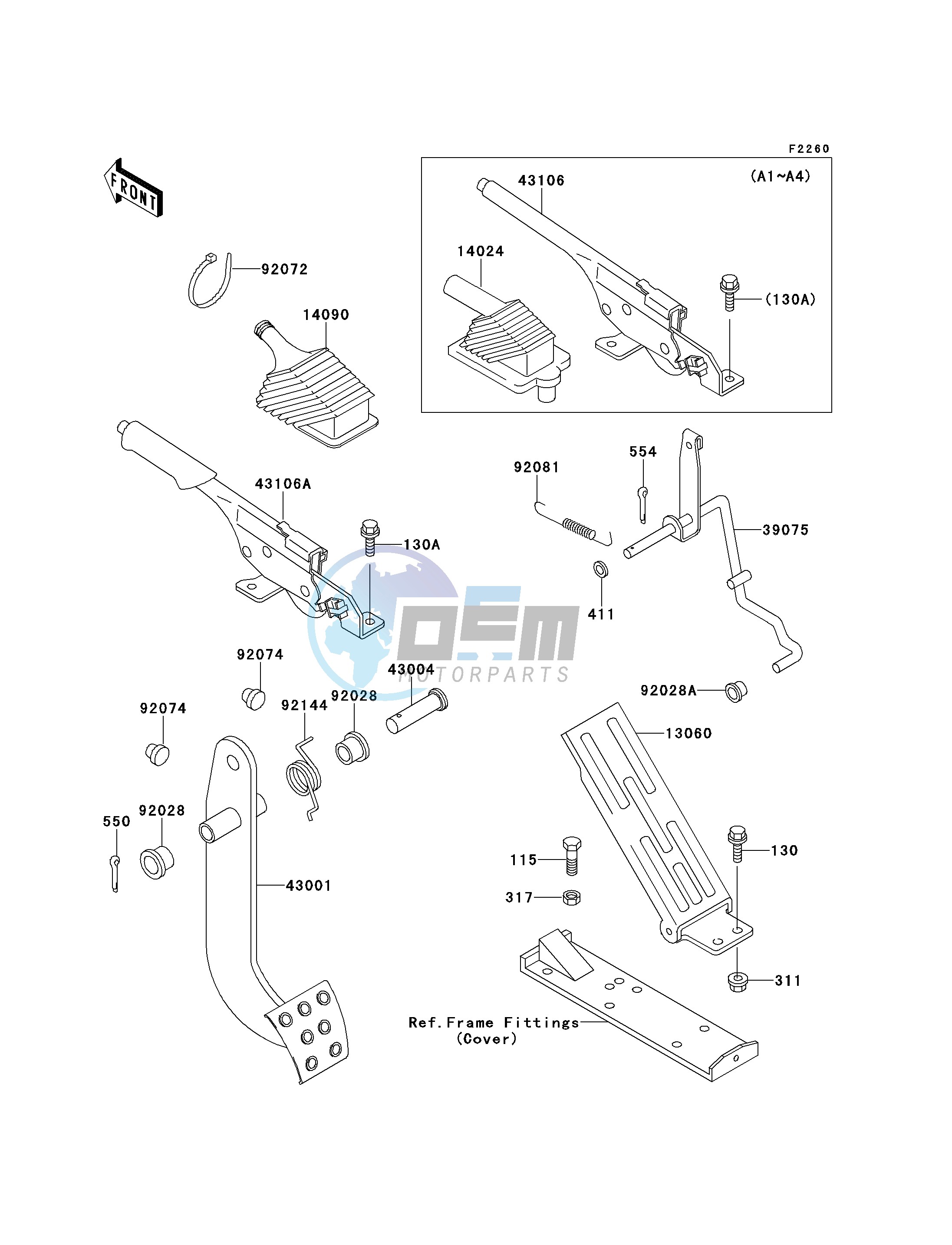 BRAKE PEDAL_THROTTLE LEVER