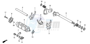 CLR125 CITY FLY drawing GEARSHIFT DRUM