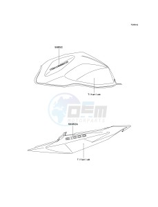 ZR 1000 A [Z1000] (A1-A3) A3 drawing DECALS-- TITANIUM- --- A3- -