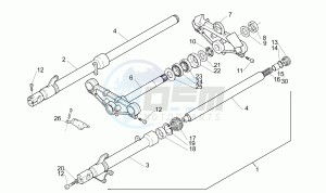 RS 50 drawing Front fork Marzocchi