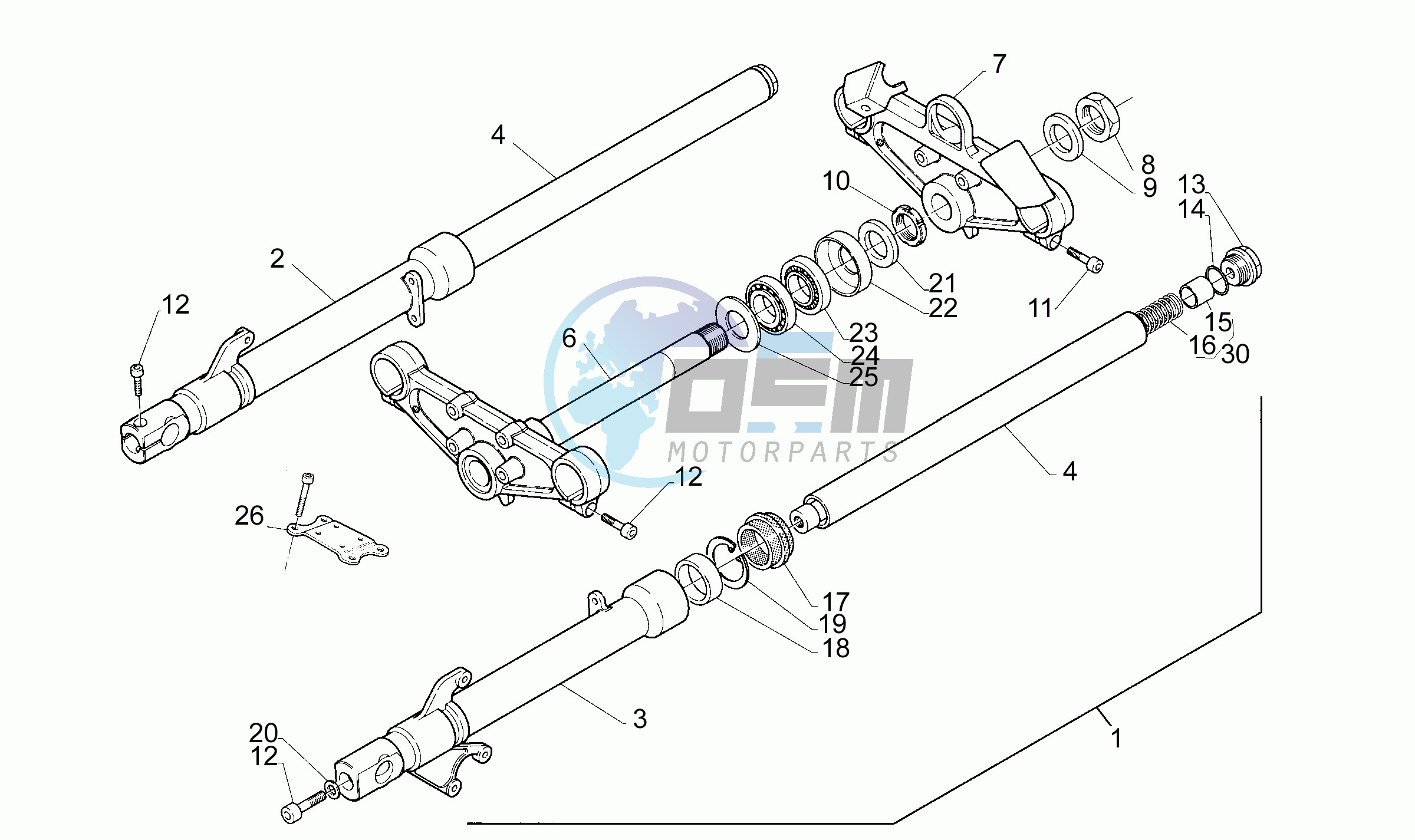 Front fork Marzocchi