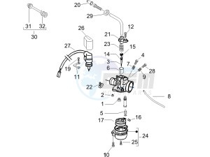 Stalker 50 drawing Carburetors components