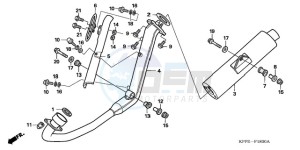 CBR125RW9 France - (F / CMF) drawing EXHAUST MUFFLER