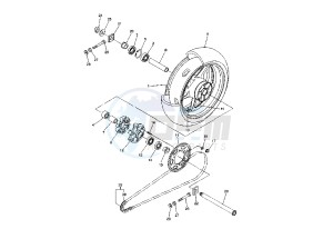 FZ1 FAZER 1000 drawing REAR WHEEL