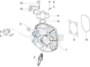 NRG 50 power Pure jet drawing Cylinder head cover