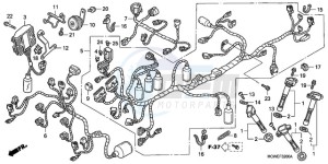 VFR8009 Ireland - (EK / MME) drawing WIRE HARNESS (VFR800)