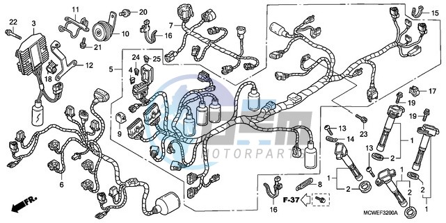 WIRE HARNESS (VFR800)