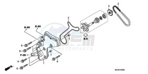 ST1300A9 CH / ABS MME - (CH / ABS MME) drawing WATER PUMP COVER