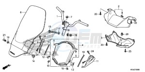 FES125C drawing HANDLE PIPE/HANDLE COVER