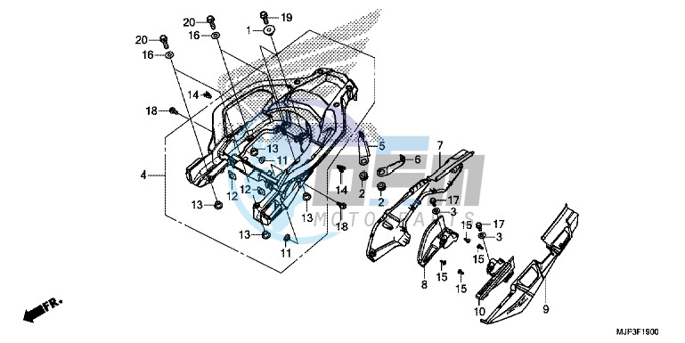 SIDE COVER/REAR CARRIER