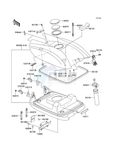 JET SKI 800 SX-R JS800A7F FR drawing Engine Hood