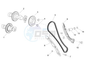 RSV4 1000 RR E4 ABS (EMEA) drawing Front cylinder timing system