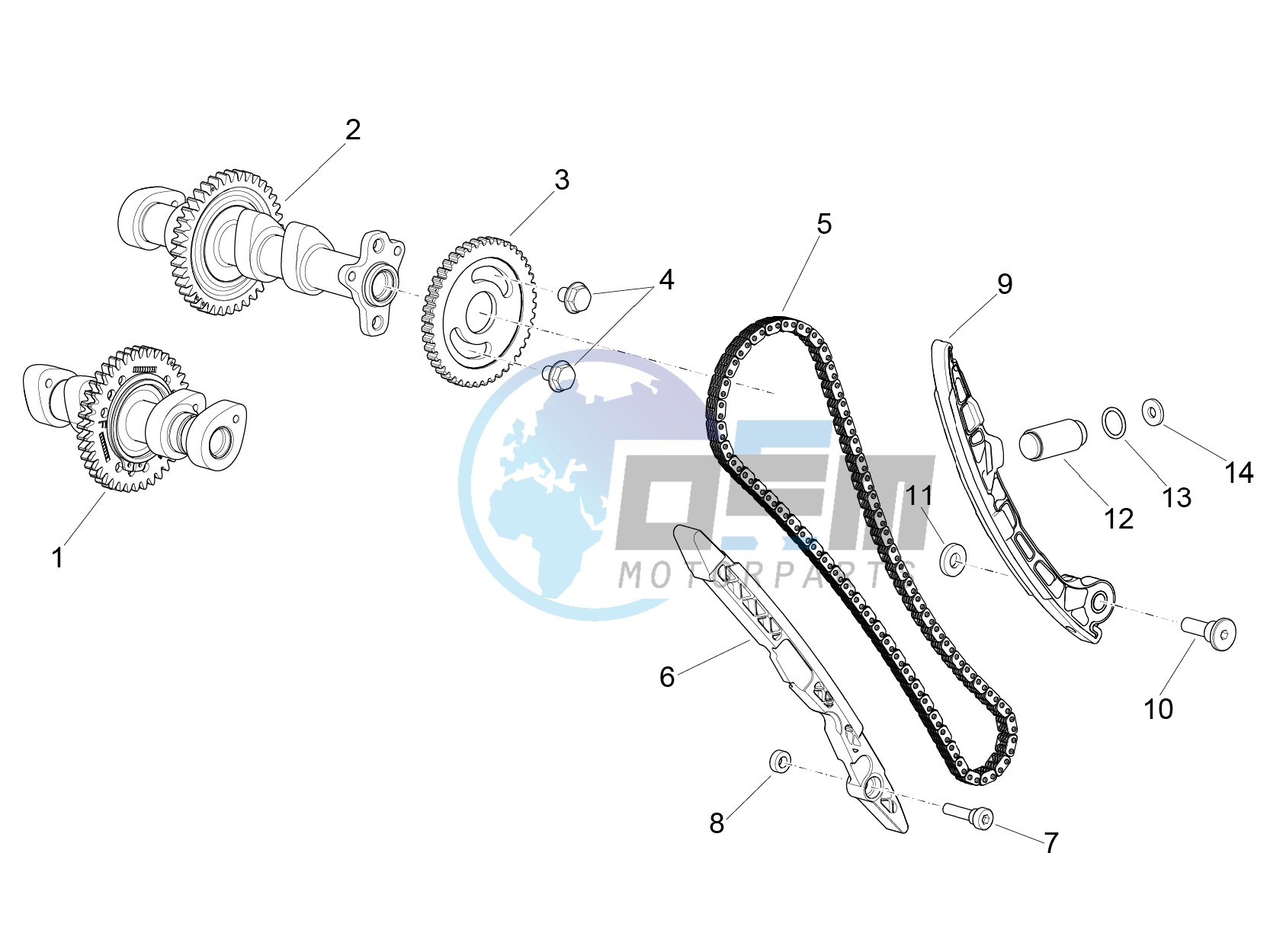 Front cylinder timing system