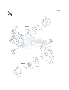 KVF 400 A [PRAIRIE 400 4X4] (A2) [PRAIRIE 400 4X4] drawing FRONT HUB