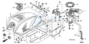 CB1300SA9 Europe Direct - (ED / ABS BCT MME TWO) drawing FUEL TANK