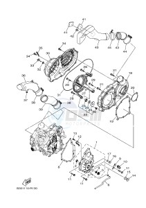 YFM700FWBD YFM70KPAJ KODIAK 700 EPS (B32K) drawing CRANKCASE COVER 1