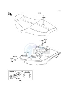 ZRX1200R ZR1200-A5H FR GB XX (EU ME A(FRICA) drawing Seat