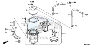 TRX680FAG Wave 110 - AFS110 UK - (E) drawing FUEL PUMP