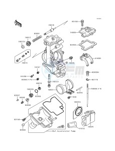 ZX 750 K [NINJA ZX-7R] (K1-K2) [NINJA ZX-7R] drawing CARBURETOR PARTS