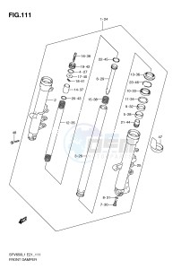 SFV650 (E21) Gladius drawing FRONT DAMPER (SFV650AL1 E21)