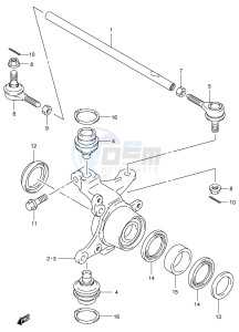 LT-F400 (P24) drawing STEERING KNUCKLE (MODEL K3 K4)