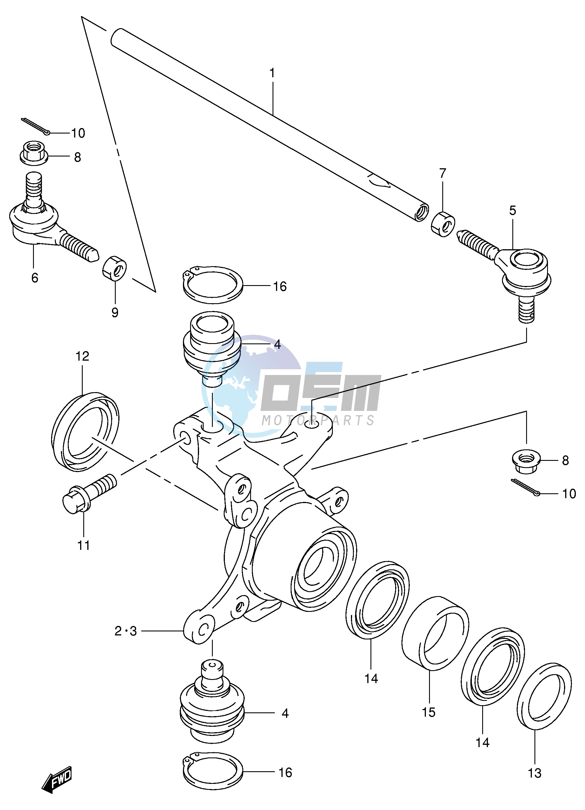 STEERING KNUCKLE (MODEL K3 K4)