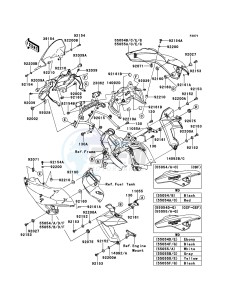 VERSYS KLE650CCF XX (EU ME A(FRICA) drawing Cowling