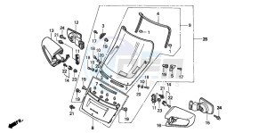 ST1100A drawing WIND SCREEN