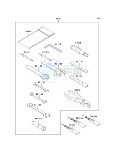 EJ 650 A [W650] (A2-A4 A4 CAN ONLY) W650 drawing OWNERS TOOLS