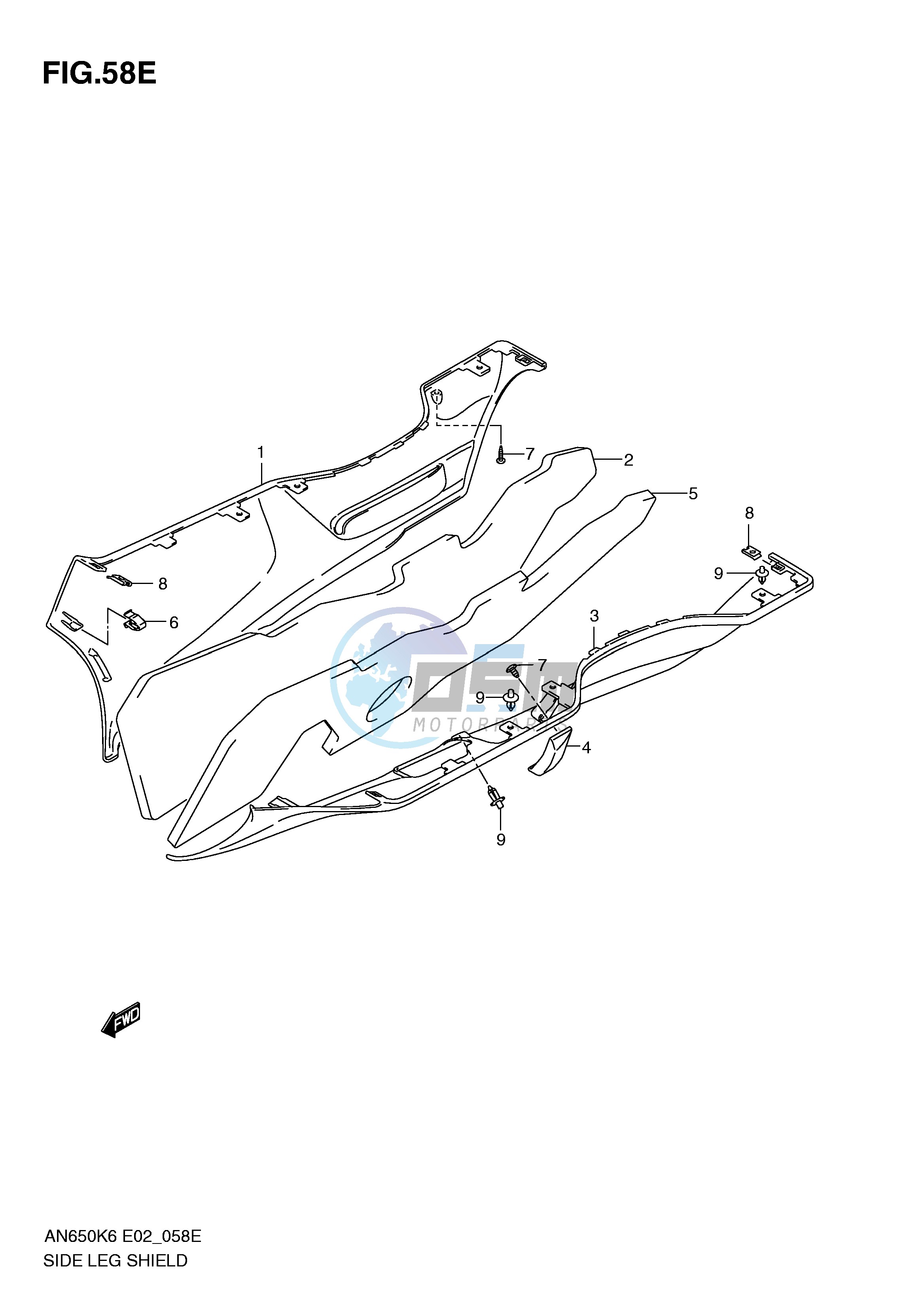 SIDE LEG SHIELD (AN650AL0)