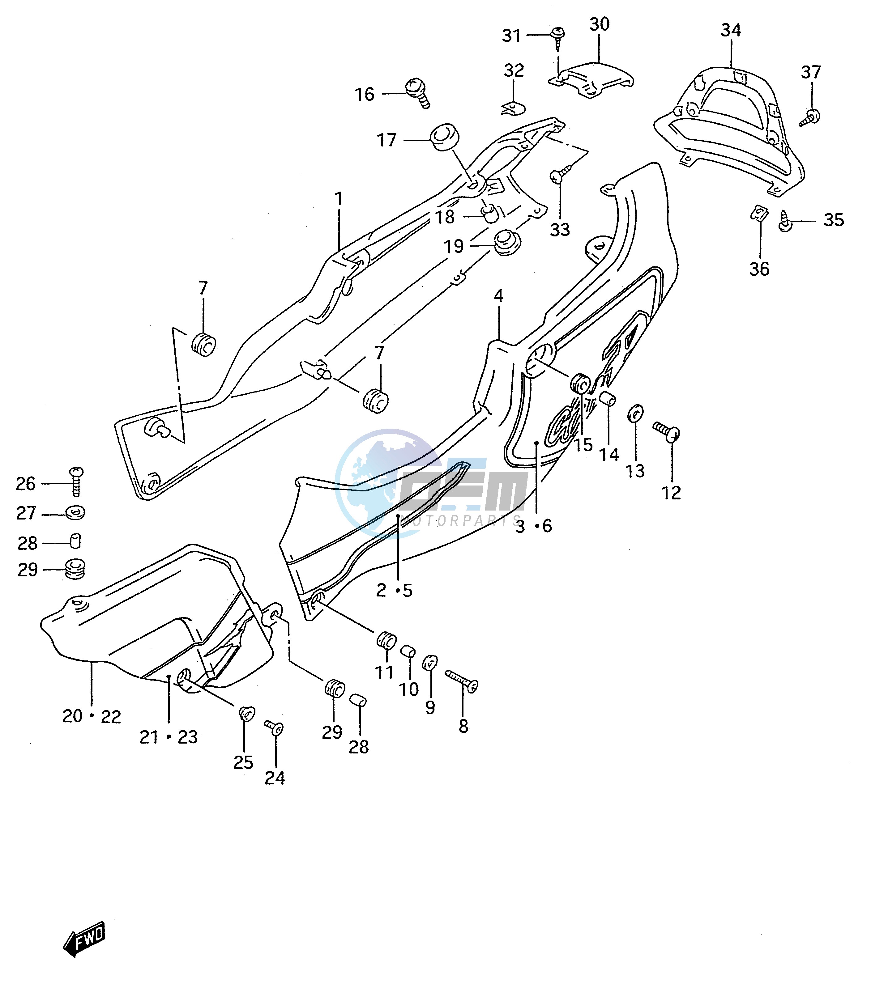 FRAME COVER (MODEL S)