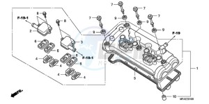 CBF1000A Europe Direct - (ED) drawing CYLINDER HEAD COVER