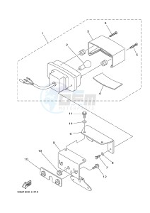 YFM250R RAPTOR 250 (33B8) drawing TAILLIGHT