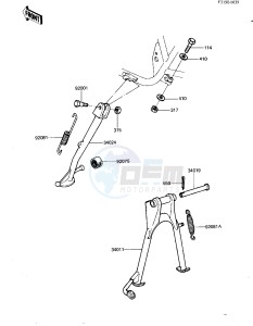 KZ 550 D [GPZ] (D1) [GPZ] drawing STANDS