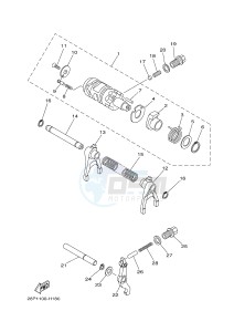 YFM700FWAD YFM700PSE GRIZZLY 700 EPS SPECIAL EDITION (2BGD 2BGE) drawing SHIFT CAM & FORK