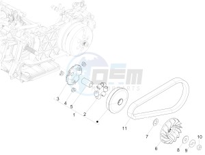 MEDLEY 150 4T IE ABS MA03M, M885M (APAC) drawing Driving pulley