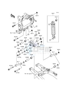 NINJA_250SL BX250AFS XX (EU ME A(FRICA) drawing Suspension/Shock Absorber