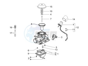 LX 150 4T E3 drawing Carburetor components