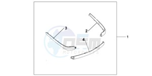 GL18009 Korea - (KO / AB) drawing CHROME TRUNK MOUL