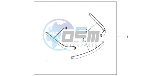 CHROME TRUNK MOUL