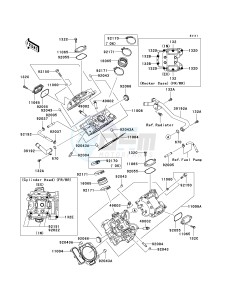 KVF 750 C [BRUTE FORCE 750 4X4I] (C6F-C7F) C7F drawing CYLINDER HEAD