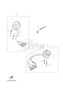 XT1200ZE SUPER TENERE ABS (2KB1 2KB2) drawing HANDLE SWITCH & LEVER