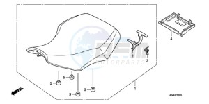 TRX420FMA Europe Direct - (ED / 4WD) drawing SEAT