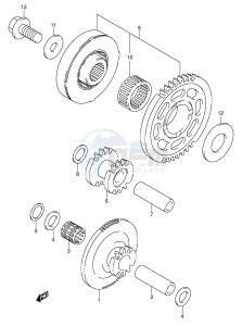 GSX-R600 (E2) drawing STARTER CLUTCH