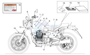 Nevada Classic 750 drawing Decal and plate set