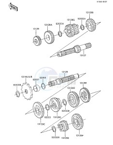 KX 80 E [KX80] (E2-E3) [KX80] drawing TRANSMISSION -- 85 KX80-E3- -