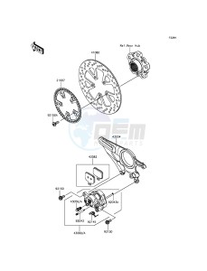 NINJA H2R ZX1000PGF EU drawing Rear Brake